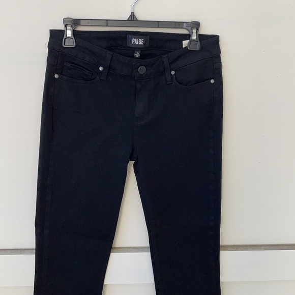 PAIGE Black Skyline Ankle Peg Jeans - Picture 3 of 5